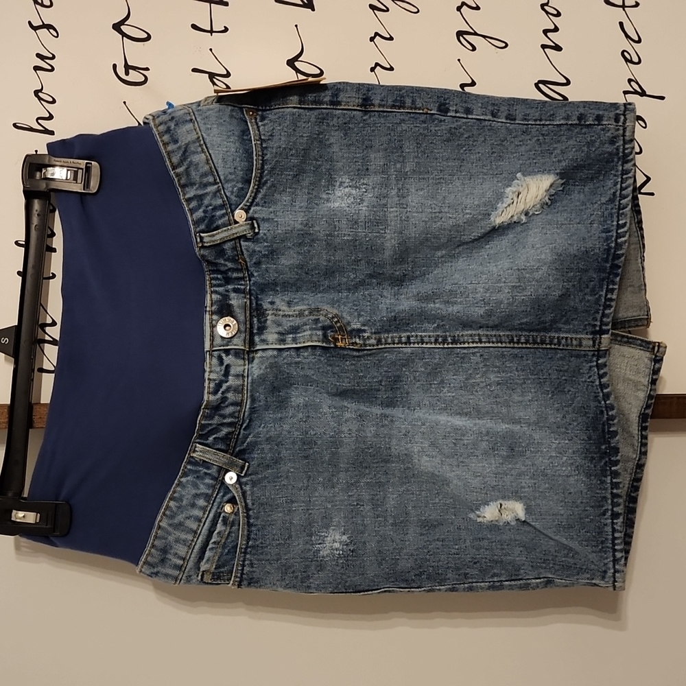 H&M Denim Maternity Skirt